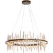 Cityscape LED 38 inch Modern Brass and Soft Gold Pendant Ceiling Light in Modern Brass/Soft Gold, Circular
