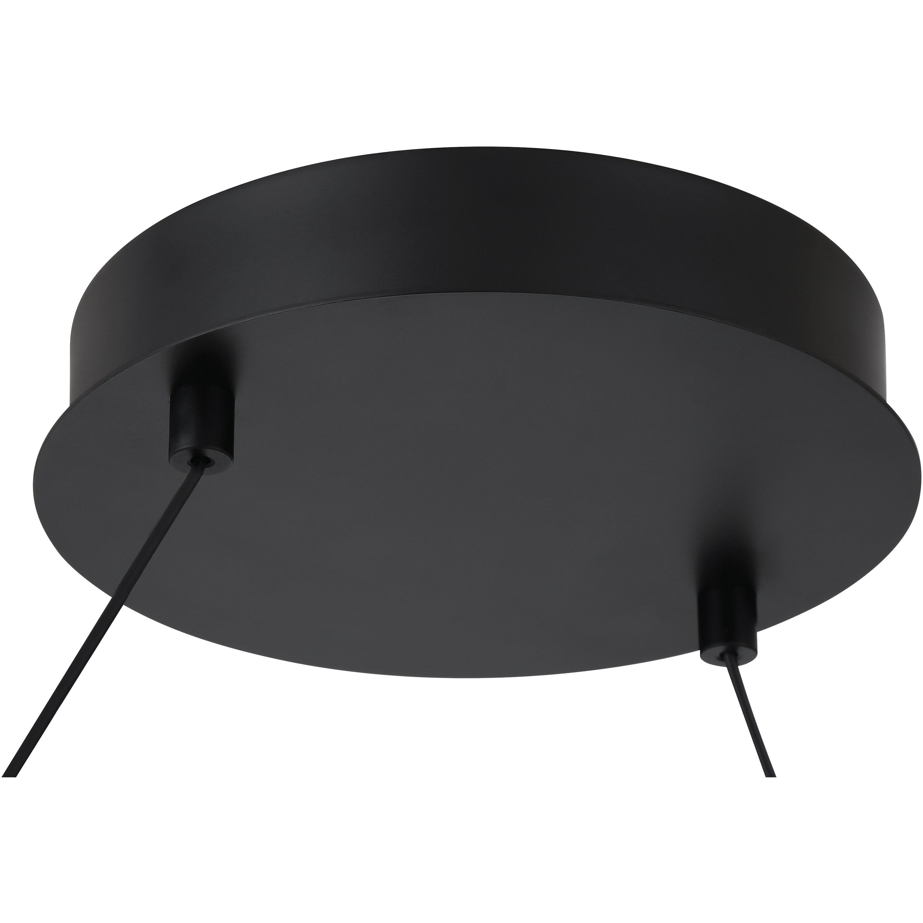 Recovery X LED 33.5 inch Coal And Satin Brass Pendant Ceiling Light