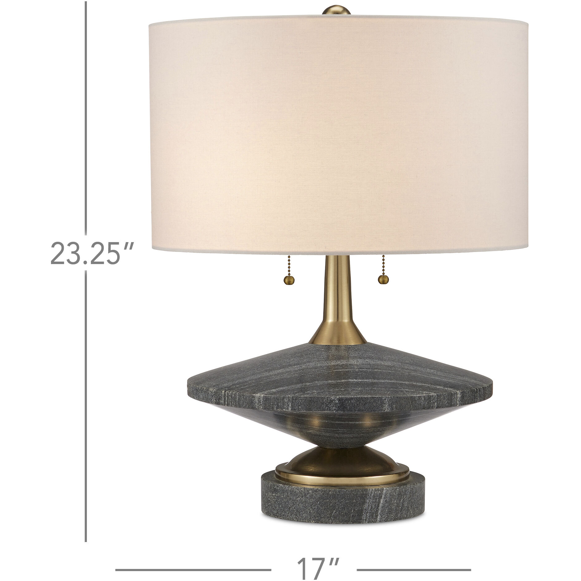 Jebel 23.25 inch 100 watt Natural/Brushed Brass Table Lamp Portable Light