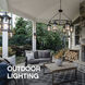 Shelter Outdoor Wall Mount Lantern in Hematite, Non-LED