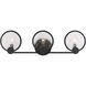 Cooper 3 Light 24 inch Midnight Black Wall Bath Fixture Wall Light