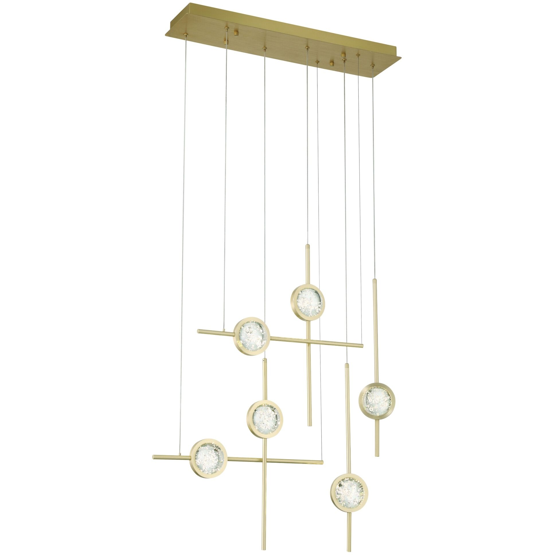 Barletta 6 Light 7.75 inch Gold Chandelier Ceiling Light