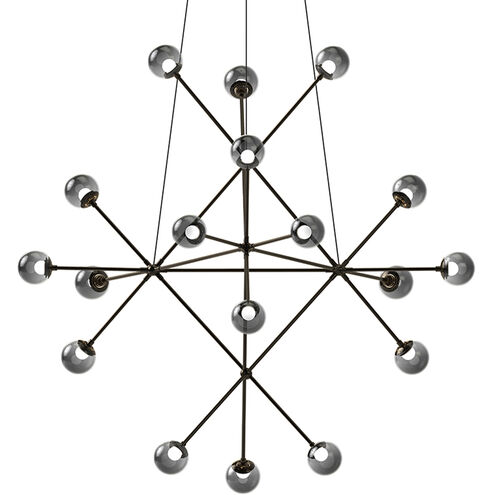 Proton LED 40 inch Polished Black Nickel Pendant Ceiling Light