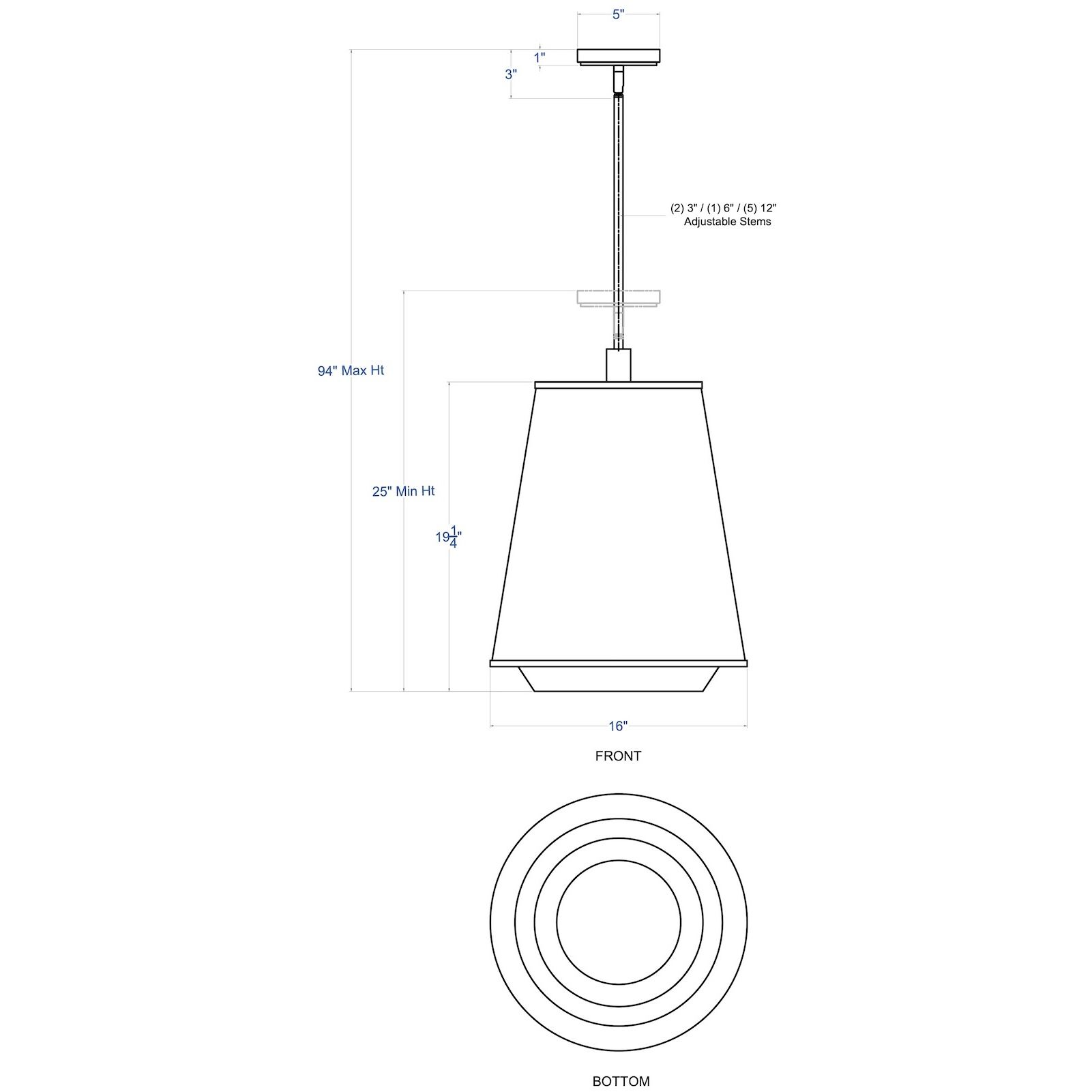 Desert Flyer 3 Light 16 inch Satin Brass with Medium Walnut Foyer Pendant Ceiling Light