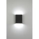 Lux Bi Wall Sconce Wall Light in Black