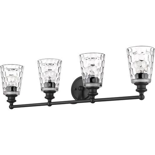 Mae 4 Light 32 inch Matte Black Vanity Light Wall Light