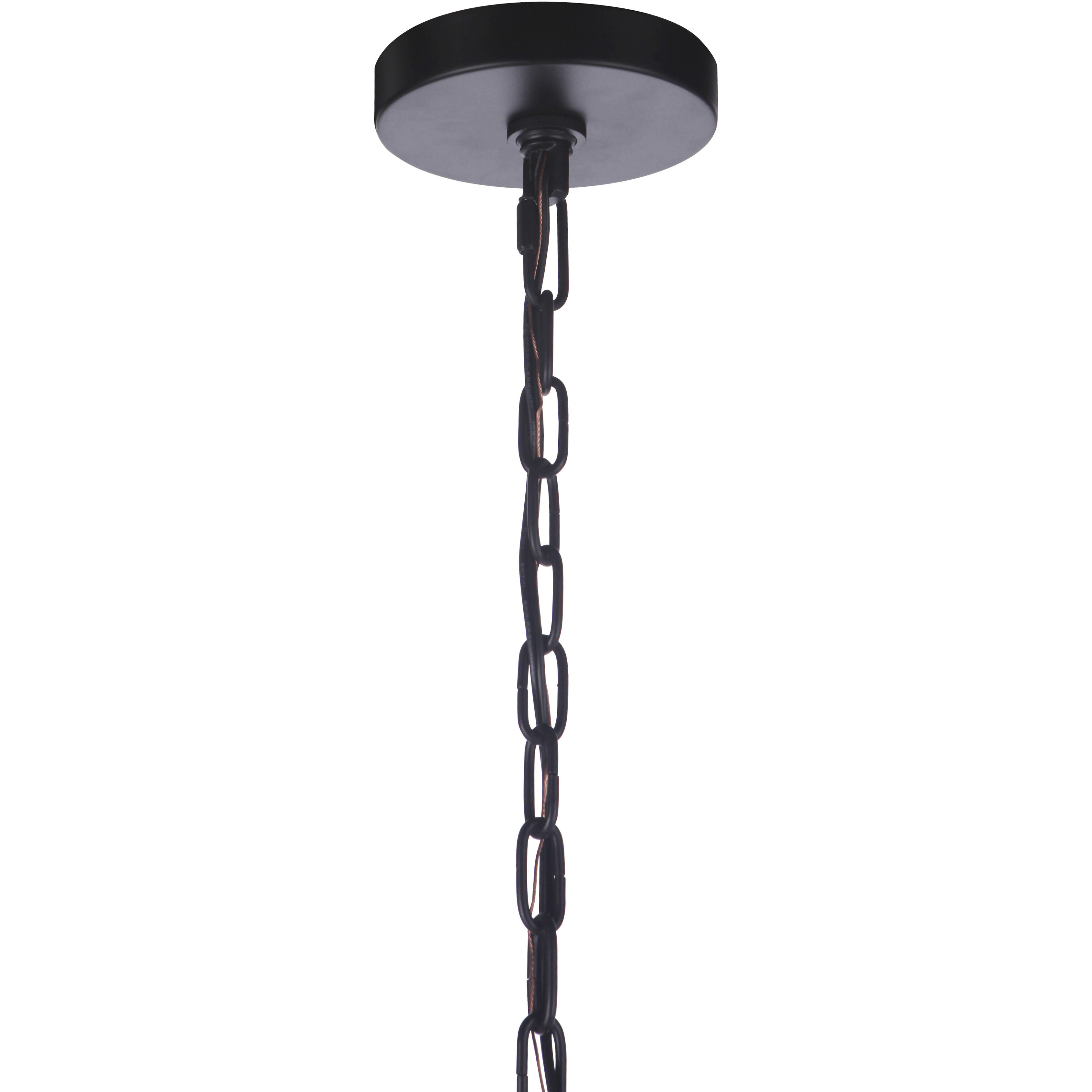Elliot 5 Light 27 inch Flat Black Chandelier Ceiling Light