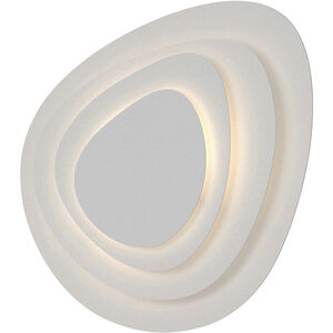 Abstract Panels LED 18 inch Textured White ADA Wall Sconce Wall Light