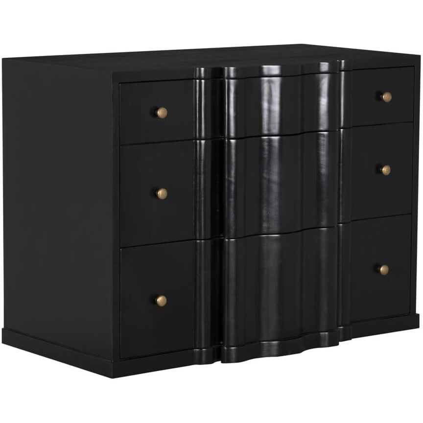 Kiss Hand Rubbed Black Dresser