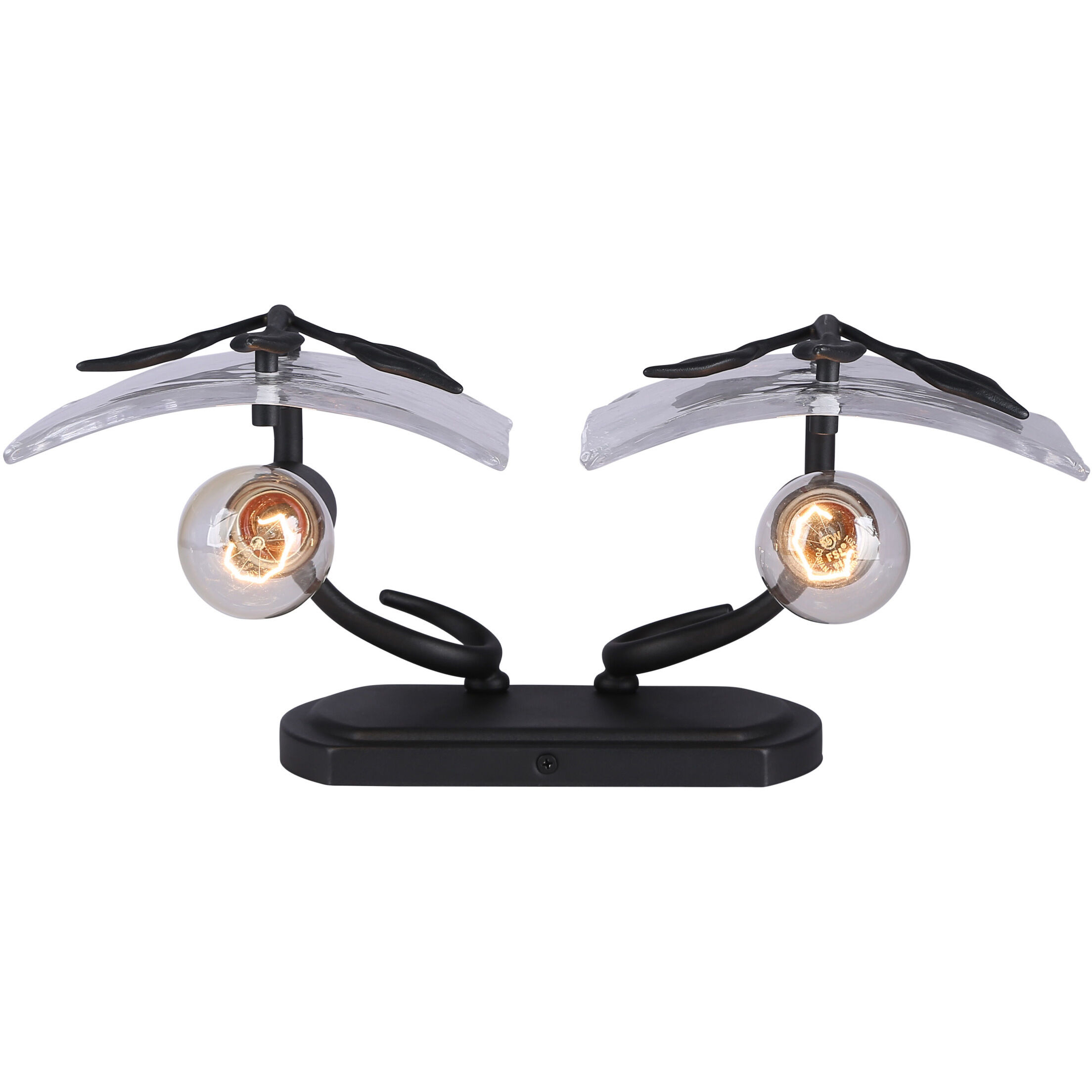 Calla Vanity Wall Light in Natural Black