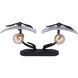 Calla Vanity Wall Light in Natural Black