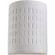 Paintable Ceramic Sconces 1 Light 10 inch Unfinished Ceramic Outdoor Wall Lantern