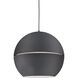 Lucas 1 Light 23.63 inch Black Pendant Ceiling Light