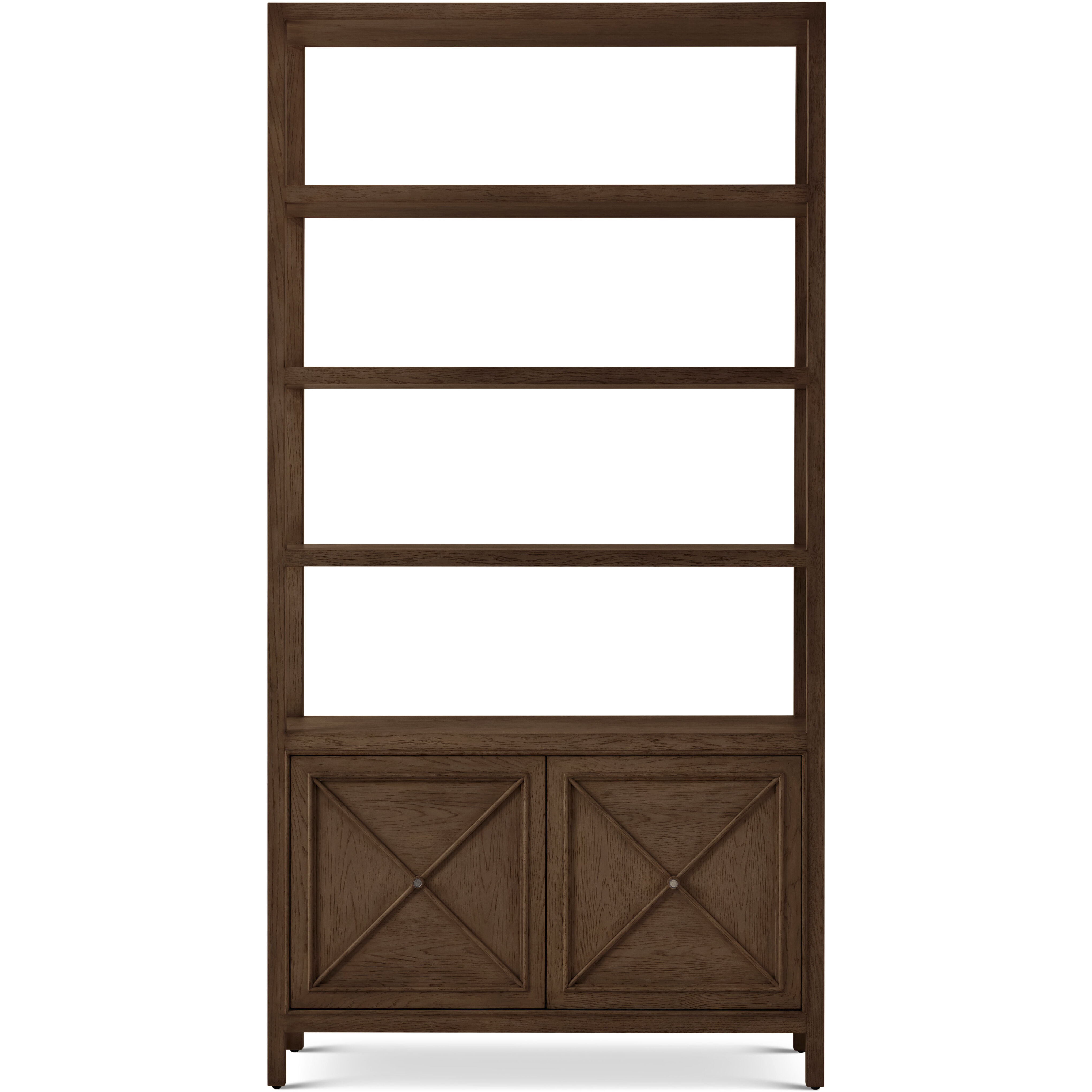 Surrey 90 X 46.75 X 18 inch Brownstone Etagere, Wooden, 4-Shelf