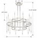 Aries 20 Light 40 inch Polished Nickel Chandelier Ceiling Light