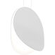 Malibu Discs LED 14 inch Satin White Pendant Ceiling Light