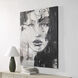 Chrysantine Black and White Canvas Art