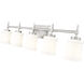 Cadoc 5 Light 40.5 inch Brushed Nickel Bath Vanity Light Wall Light