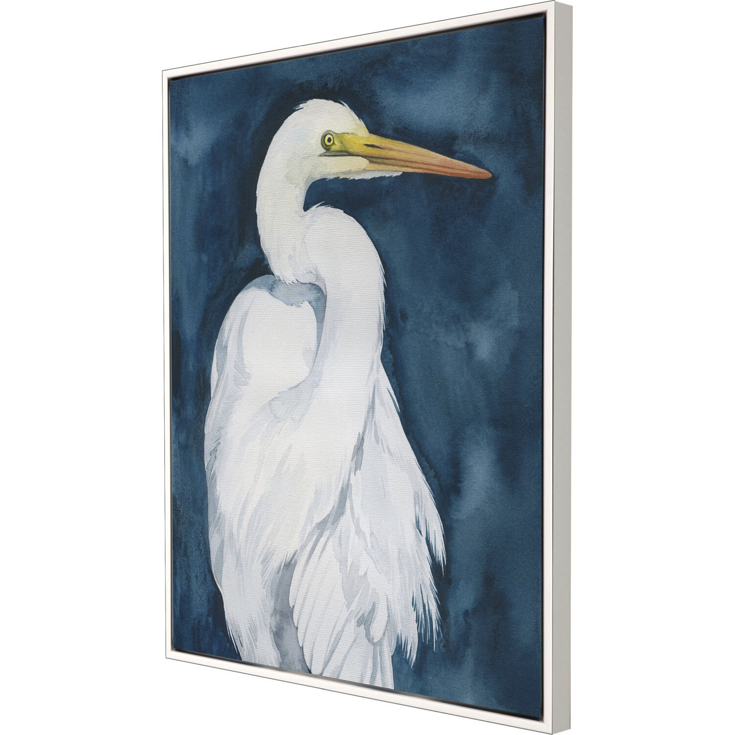 Midnight Hunter Blue and White Canvas