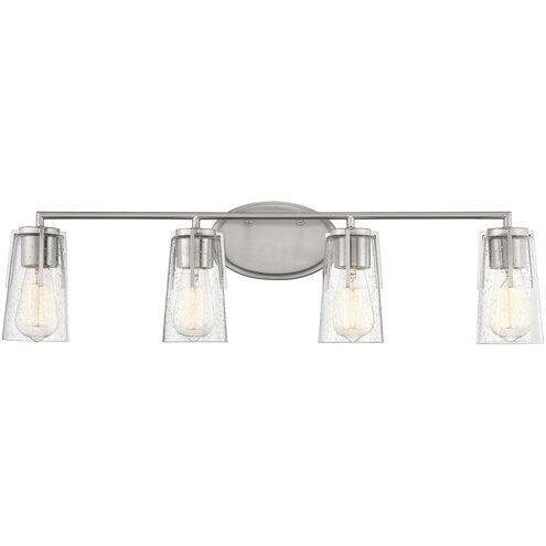 Sacremento 4 Light 32 inch Satin Nickel Bathroom Vanity Light Wall Light, Essentials