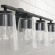 Portman 4 Light 35.25 inch Matte Black Vanity Light Wall Light