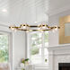Milano Series 33.25 inch Antique Brass Chandelier Ceiling Light, Artisan Collection