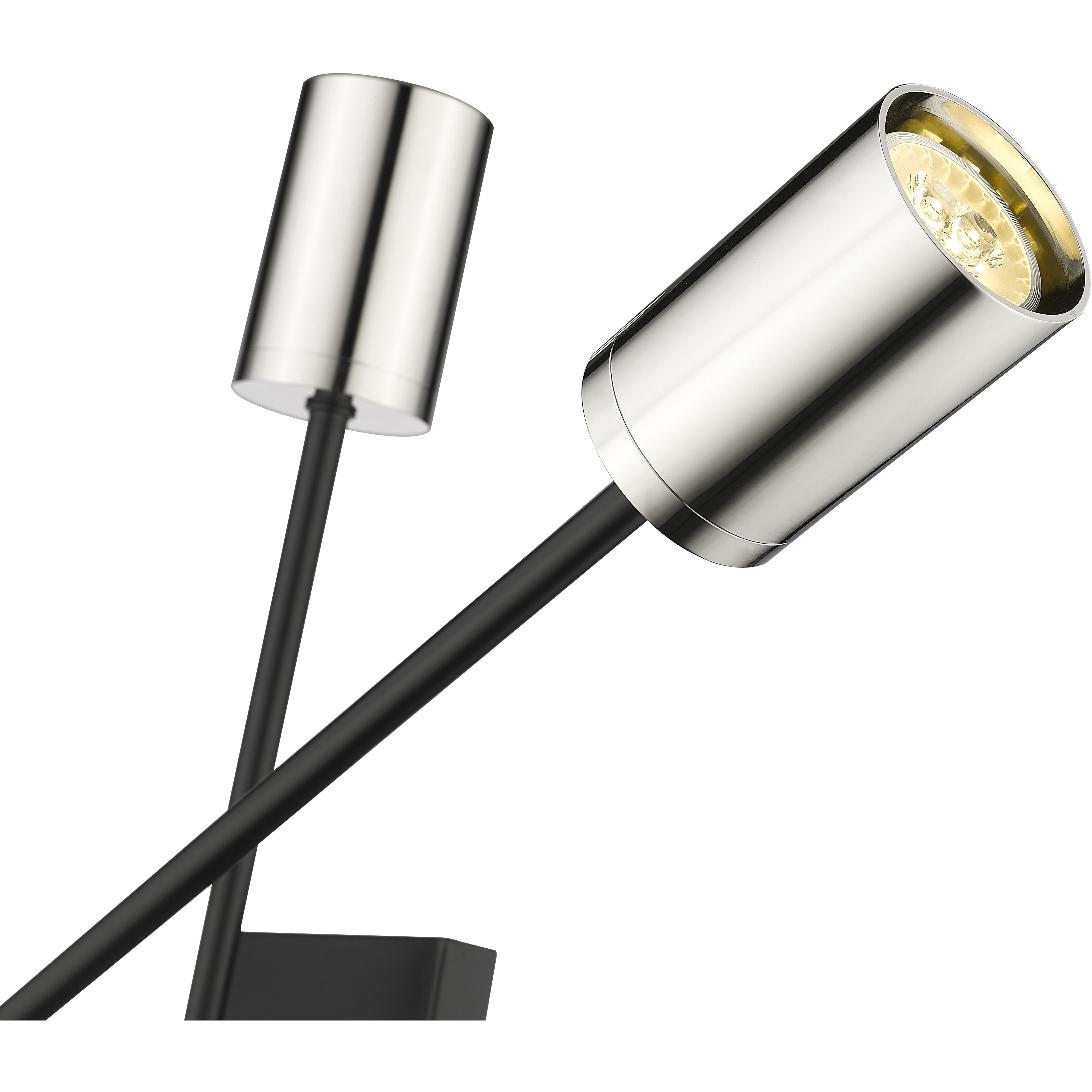 Calumet 4 Light 4.5 inch Matte Black and Polished Nickel Wall Sconce Wall Light