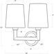 Legend 2 Light 14 inch Oil Rubbed Bronze Wall Sconce Wall Light, Double