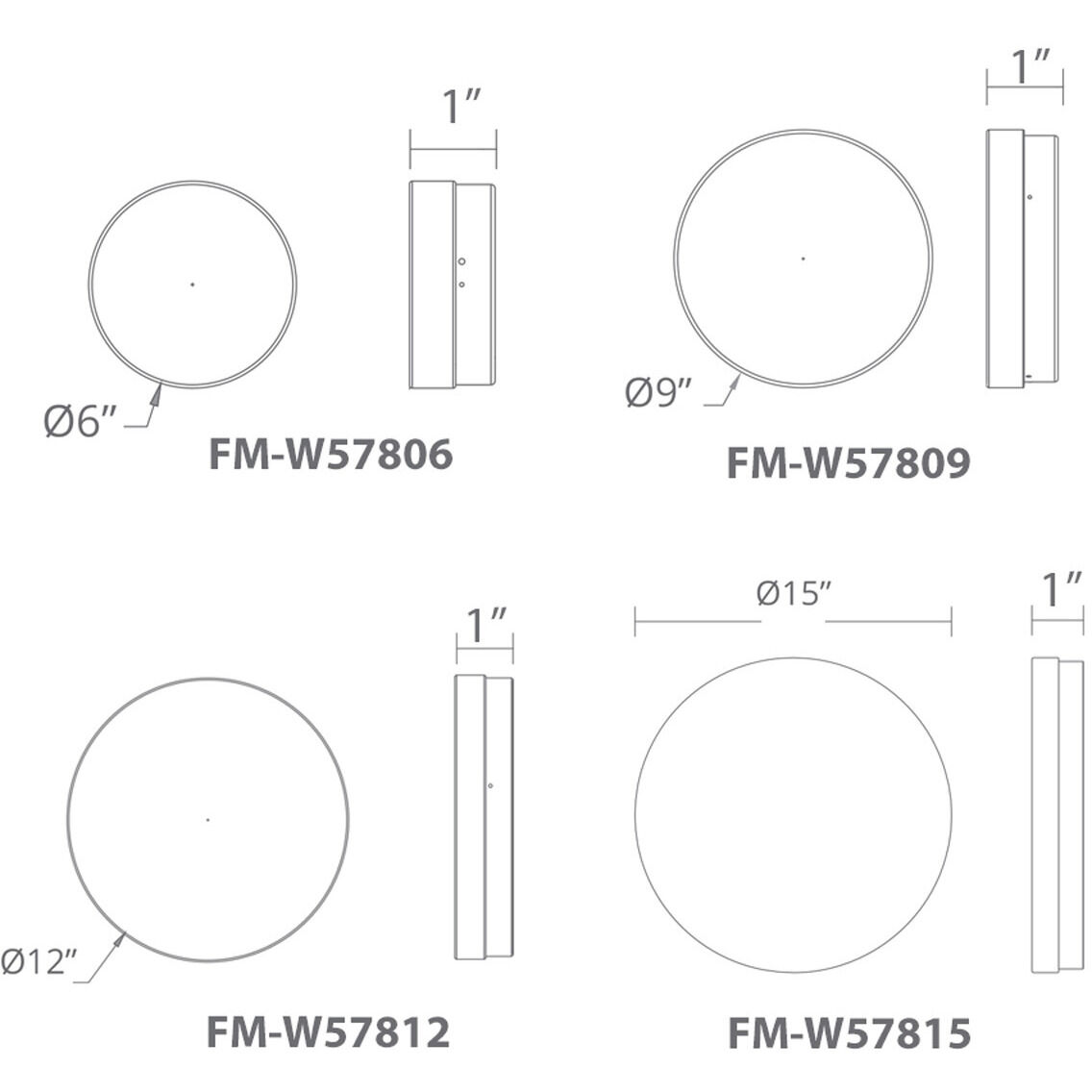 Dot LED 12.13 inch Black Flush Mount Ceiling Light in 3000K, dweLED