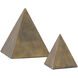 Mandir 8 X 7 inch Pyramid Sculptures, Set of 2