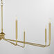 Providence 8 Light 15.25 inch Aged Brass Chandelier Ceiling Light