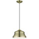 Endicott 1 Light 10 inch Antique Brass Pendant Ceiling Light