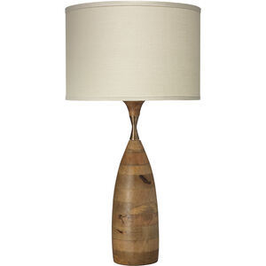 Amphora 31 inch 150 watt Natural Wood Table Lamp Portable Light