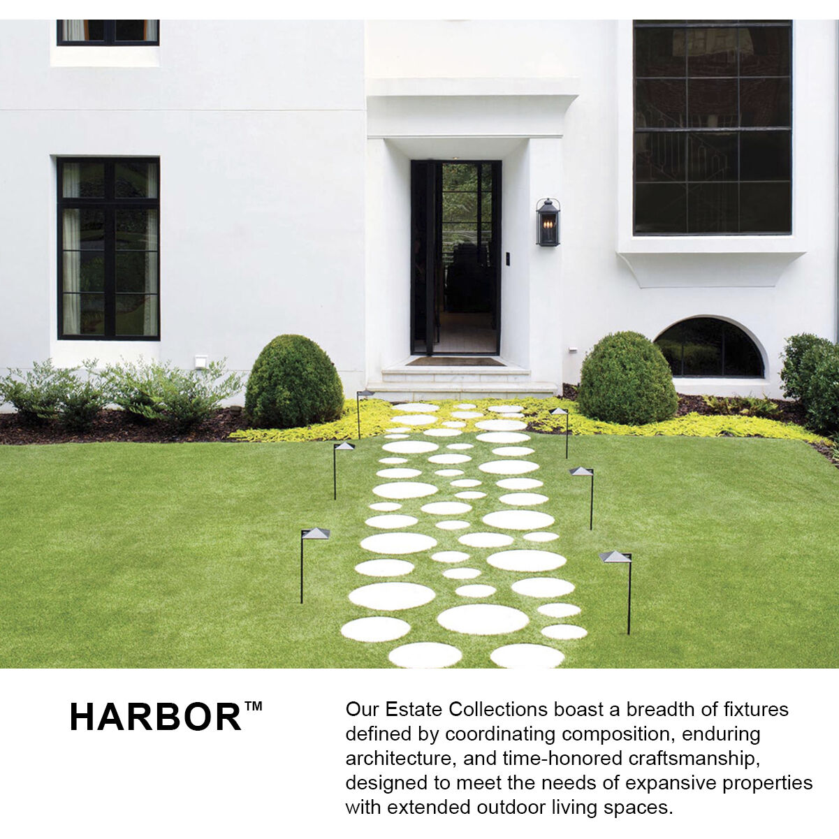 Estate Series Harbor 12v 1.50 watt Satin Black Landscape Path Light