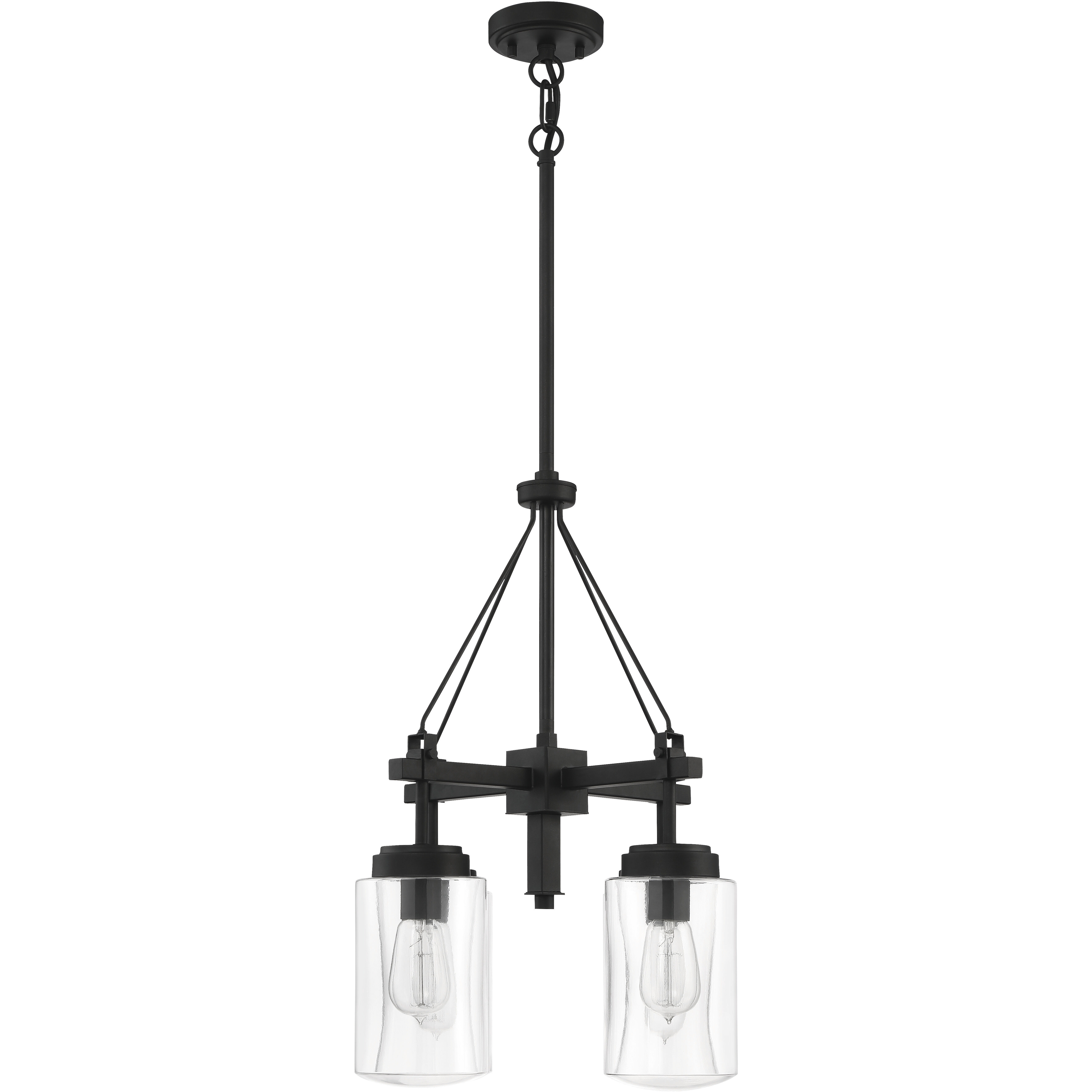 Crosspoint 4 Light 18 inch Espresso Outdoor Chandelier