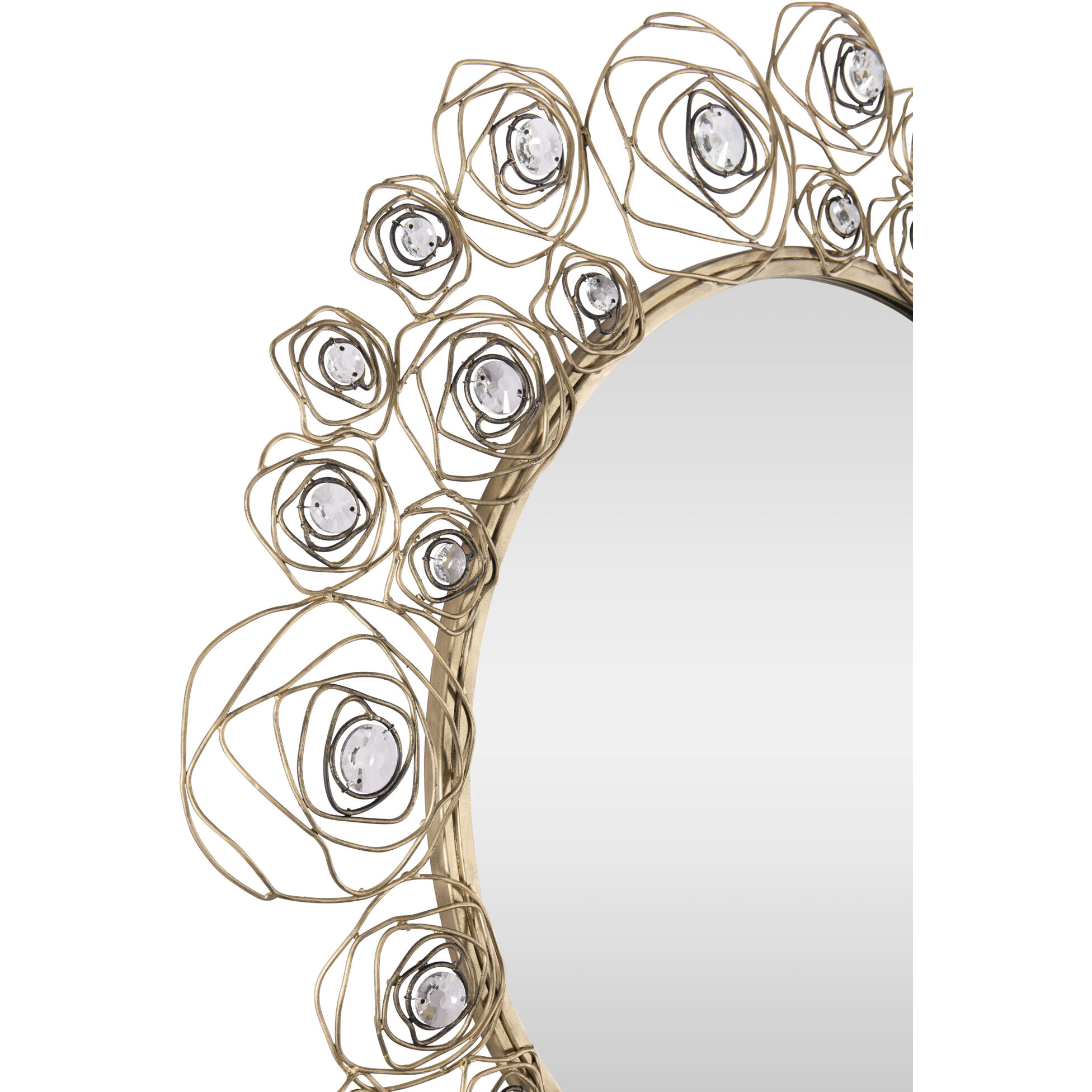 Ethereal Rose 37.75 inch Havana Gold Ombre Wall Mirror