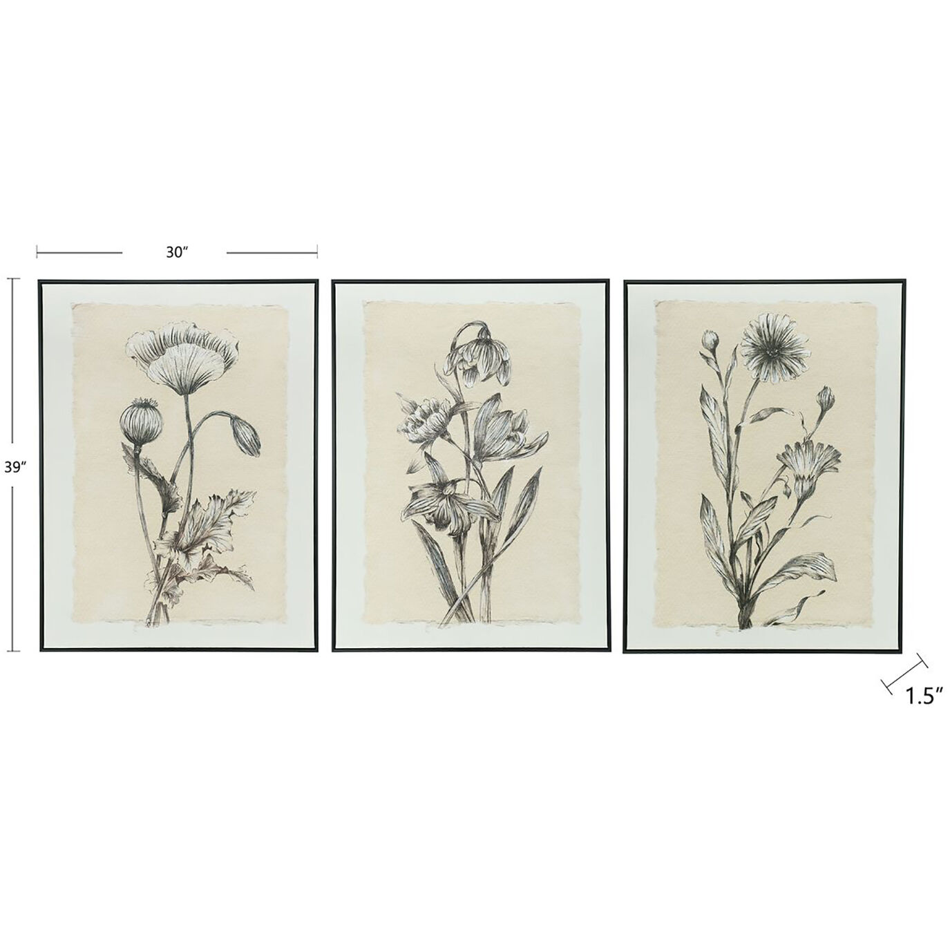 Cameron Black and Beige Wall Art