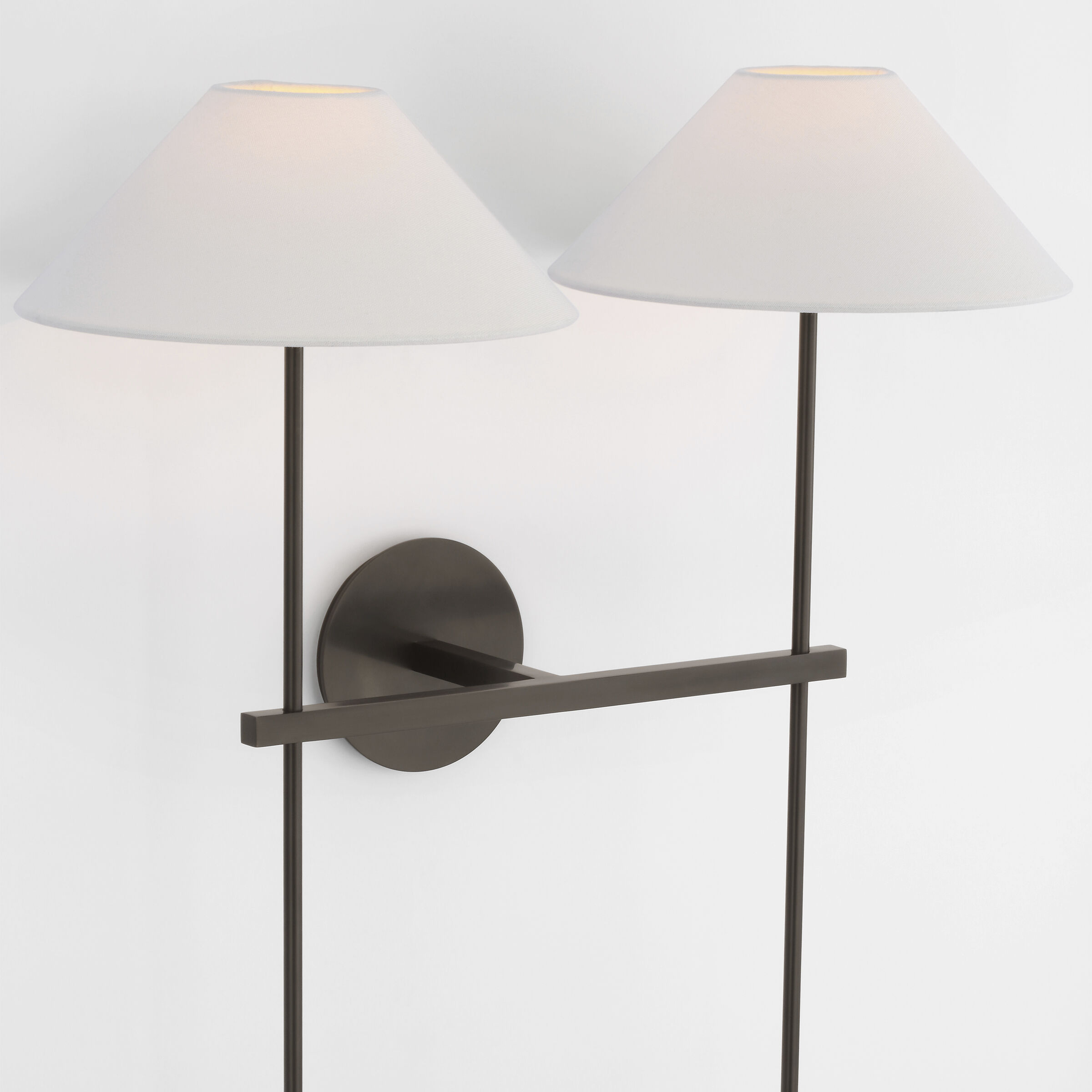 J. Randall Powers Hackney LED 23 inch Bronze Double Tail Sconce Wall Light