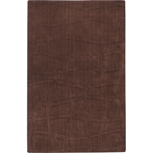 Sculpture 156 X 108 inch Dark Brown Rug