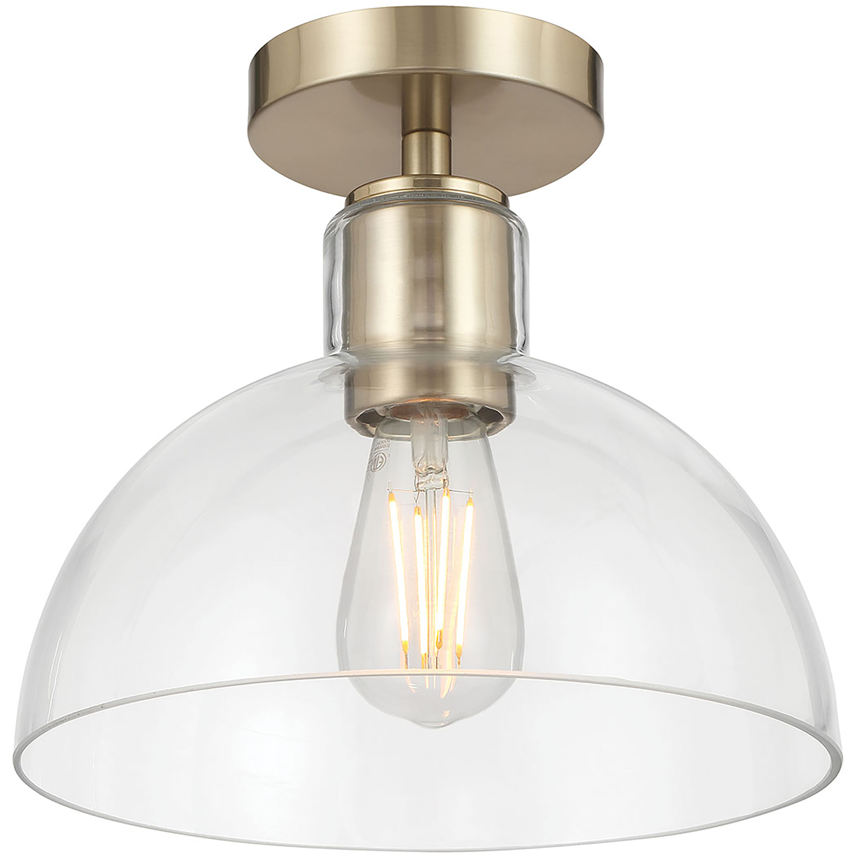 Knightsdale 1 Light 10.00 inch Semi-Flush Mount