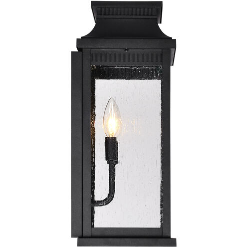 Milford 2 Light 18.25 inch Black Outdoor Wall Light