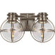 Chapman & Myers Gracie LED 14.25 inch Antique Nickel Double Bath Sconce Wall Light