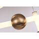 Canada LED 5 inch Gold Chandelier Ceiling Light