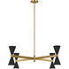 AERIN Albertine 8 Light 32 inch Midnight Black Chandelier Ceiling Light