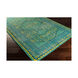 Luella 66 X 42 inch Teal/Lime/Olive/Dark Green/Dark Blue/Aqua Rugs, Wool