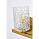 Cassie 1 Light 8 inch Brass Bath Sconce Wall Light