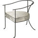Kai Grey Hide & Black Hand Forged Iron Chair