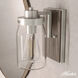 Devon Park 1 Light 4.75 inch Brushed Nickel and Grey Wood Wall Sconce Wall Light, Medium