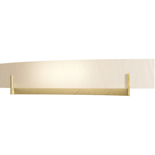Hubbardton Forge Axis 2 Light 28 inch Modern Brass Sconce Wall Light in White Art, Large 206410-1101 - Open Box