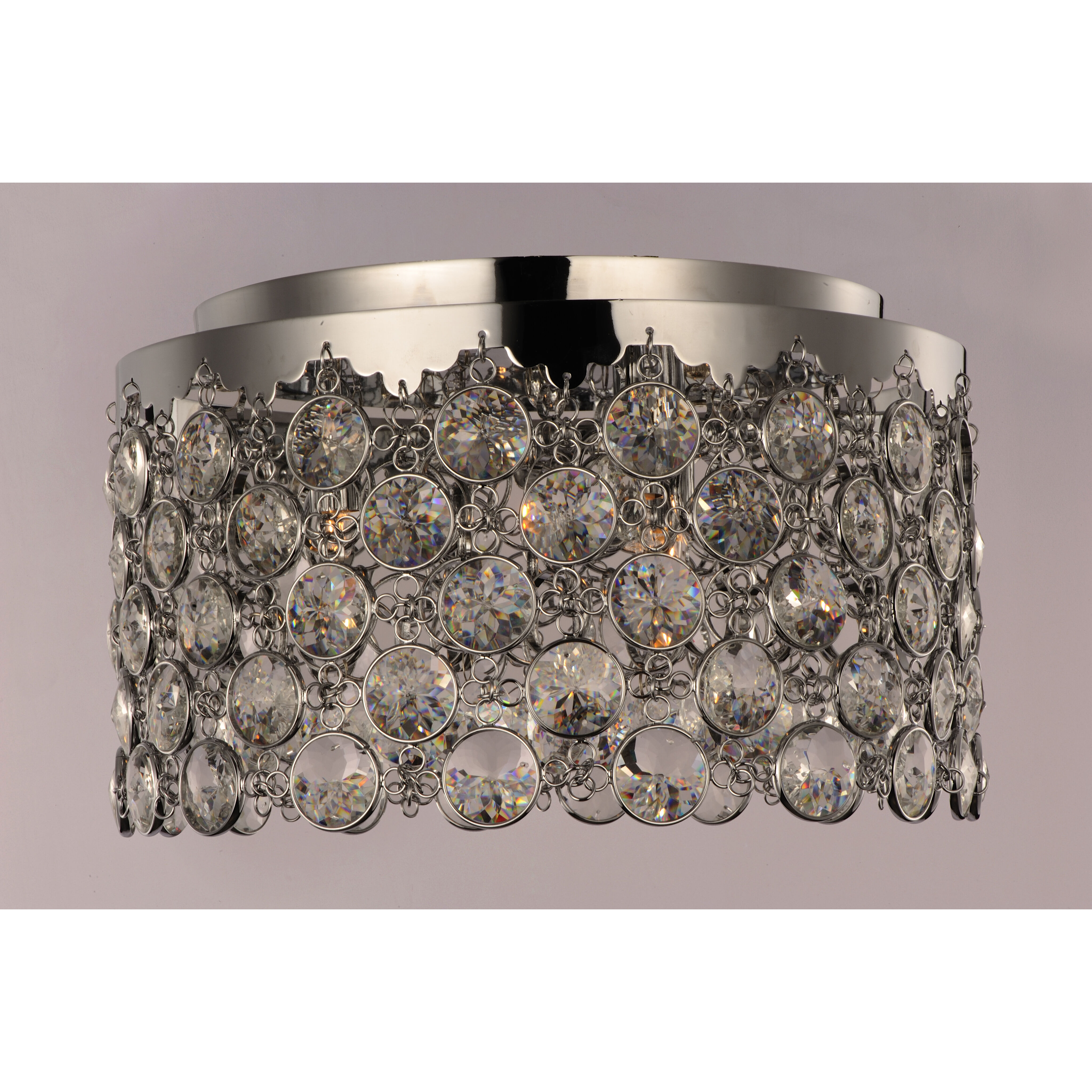 Dazzle 4 Light 15 inch Polished Chrome Flush Mount Ceiling Light